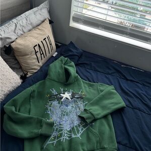 Green Graphic Hoodie